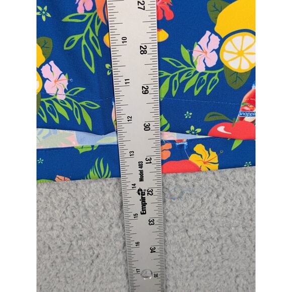 SNAPPLE Hawaiian Shirt Men's XL Multicolored Tropical Fruit AOP Casual Fun Party - Picture 3 of 9